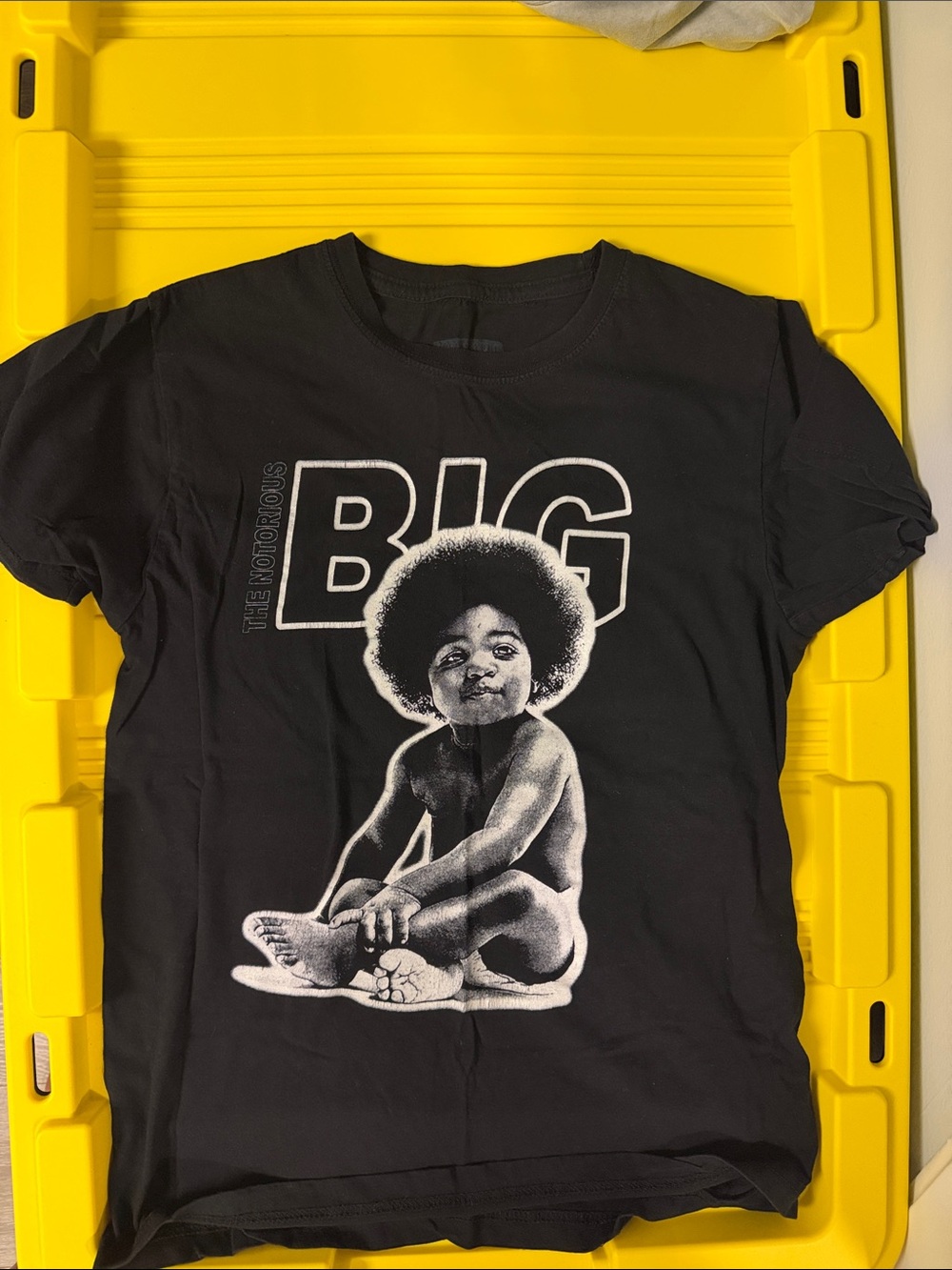 Black Kids Graphic Tee with Big Baby Design
